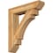 Ekena Millwork Merced Slat Rough Sawn Bracket w/ Offset Brace, Western Red Cedar, 8"W x 36"D x 40"H BKT0806X36X40MRC06RWR - alternate 1